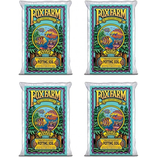 OceanForest1.5CF-4Pack FX14000 Potting Soil, Brown