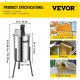 Electric Honey Extractor Separator 2 Frame Bee Extractor Stainless Steel Honeycomb Spinner Crank. Beekeeping Extraction Apiary Centrifuge Equipment