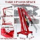 Engine Hoist Heavy Duty Steel Cherry Picker Engine Hoist 2 Ton 4409 lbs Folding Hydraulic Tilting Engine Lift with 6 Steel Caster Wheels Telescopic Boom Hitch