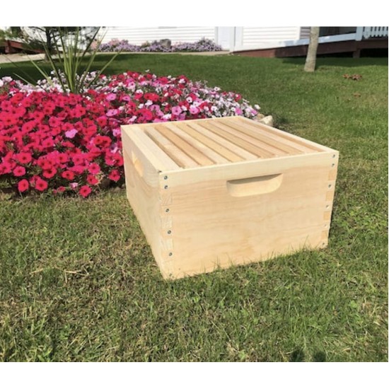 10 Frame 2 Deep 3 Medium with Wedge Style Frames Bee Hive Un-Assembled Beekeeping Langstroth Made in USA