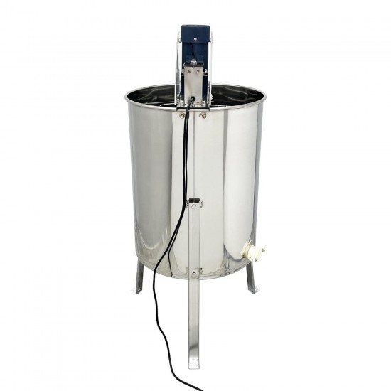 4 Frame Electric Honey Extractor Machine 304 Stainless Steel Honeycomb Drum Spinner Beekeeping Equipment with Beekeeping Tools Kit 110V