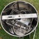 Honey Extractor （Upgrades）- 2 Two Frame Stainless Steel Manual Crank Honey Extractor Equipment, Honey Bee Spinner Beekeeping