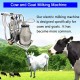 Electric Milking Machine Oil- Vacuum Pump Milker with 25L 304 Stainless Steel Bucket Cow Goat Milker Milking Machine for Cow Goat with 3 Cleaning Brushes Milking Equipment