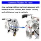 Electric Milking Machine Oil- Vacuum Pump Milker with 25L 304 Stainless Steel Bucket Cow Goat Milker Milking Machine for Cow Goat with 3 Cleaning Brushes Milking Equipment