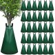 32 Pack Slow Release Tree Watering Bags 20 Gallon Reusable Tree Watering Bag Bulk Automatic Tree Water Bag PVC Plant Drip Irrigation System with 12 Pairs Gardening Gloves for Trees