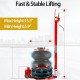 3 Ton/6600 lbs Triple Bag Air Jack Air Jacks for Cars with Adjustable Long Handle Heavy-Duty Triple Bag Air Jack，3-5S Fast Lifting，with Gloves(Red)