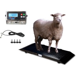 SellEton SL-920-2k Industrial Portable Scale for Livestock, Small Animals Scale, Platform | 50 x 20 (2000 lb x 0.5 lb)