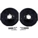 12x2 Electric Trailer Brake Kit Compatible with Dexter NEV-R-Adjust 7000lb Left & Right Hand 7K 023-464-00 023-465-00