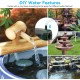 Solar Water Fountain Pump, 45W Solar Fountain Pump Kit with 450GPH Flow Rate, 7 Nozzles, PVC Tubing Solar Powered Water Pump for Outdoor Fountains, Ponds, Pools, Fish Tank, Garden, Backyard