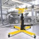 Hydraulic Telescopic Transmission Jack 2 Stage 1660lbs Jack Stands, Floor Jack Car Jack with Pedal 360° Swivel Wheel Adjustable Height Hydraulic Jack for Car Lift 0.75 Ton (Yellow)