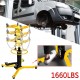 Hydraulic Telescopic Transmission Jack 2 Stage 1660lbs Jack Stands, Floor Jack Car Jack with Pedal 360° Swivel Wheel Adjustable Height Hydraulic Jack for Car Lift 0.75 Ton (Yellow)