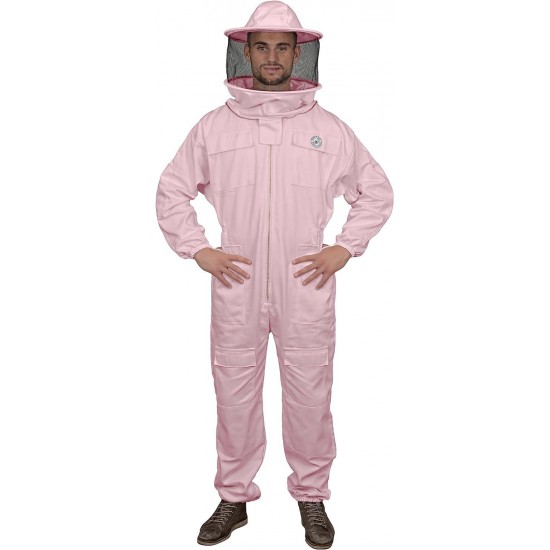 Unisex Regular Fit 410 Polycotton Beekeeping Suit With Round Veil