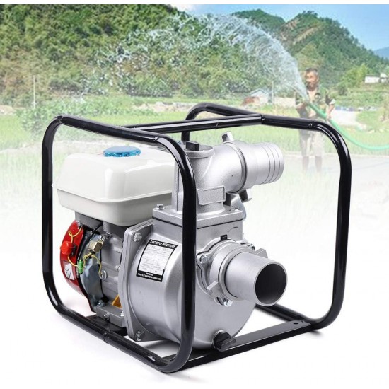 3 Inch Gasoline-Powered Water 60m7.5 Hp 3/H with 210CC Engine Semi Trash Pump Petrol High Pressure Garden Irrigation Pump New