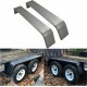 Heavy Duty Unpainted Steel Diamond Fenders Tread Plate Tandem Axle Trailer 10-1/4x72-7/8x13 | (2 Fenders)