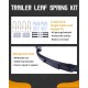 Trailer Leaf Spring Kit 3500lb Single Trailer Axle 4 Leaf Spring Kit with U-Bolt Kit & Single Trailer Axle Hanger Kit