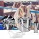 Electric Milking Machine,5L Portable Electric Vacuum Pulsation Suction Pump Milker Machine Livestock Household Domestic Farm Milking Supplies for Cow Goat Sheep (cow)