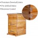 8 Frame Langstroth Bee Hive Coated with 100% Beeswax Includes Beehive Frames and Waxed Foundations (2 Deep Boxes & 1 Medium Box)