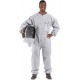 U74 Natural Cotton Beekeeper Suit with Fencing Veil