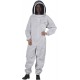 U74 Natural Cotton Beekeeper Suit with Fencing Veil