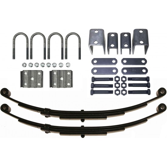 6000lb Single Trailer Axle Suspension Kit 3000lb Spring U-Bolt Hanger Kit