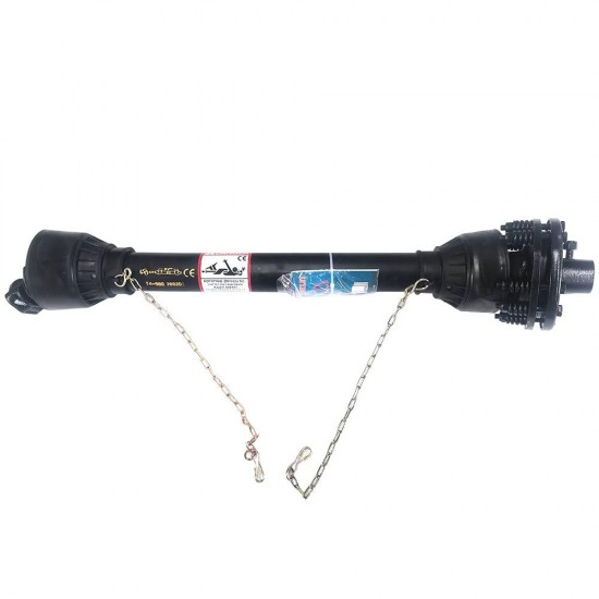 AGT PTO Shaft 1 3/8 PTO Drive Shaft, Series 4 Tractor PTO Shaft,6 Spline End Round End PTO Driveline Shaft, 38.9-49.66 PTO Shaft, Black PTO Shaft Rotary Cutter,Finish Mower,Suitable for Most