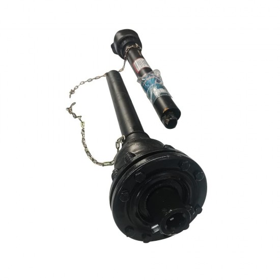 AGT PTO Shaft 1 3/8 PTO Drive Shaft, Series 4 Tractor PTO Shaft,6 Spline End Round End PTO Driveline Shaft, 38.9-49.66 PTO Shaft, Black PTO Shaft Rotary Cutter,Finish Mower,Suitable for Most