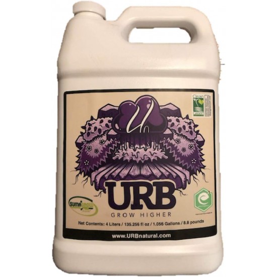 URB Natural 4 Liter Bottle Super Concentrated Organic Microbes, Hydroponic Nutrient, Phosphorus Bloom Booster by URB SciencesQ