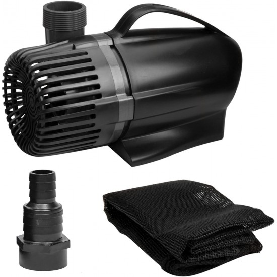 Waterfall Pump, 2300 GPH & TotalPond Complete Pond Filter with UV Clarifier Black 15.16 x 9.06 x 13.11 in.