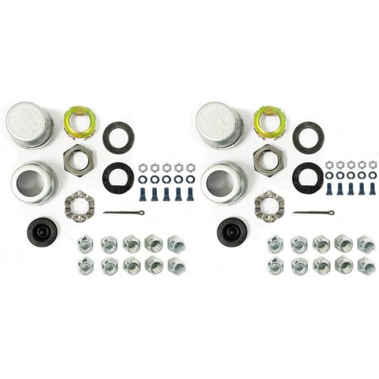 Pre-Greased Easy Assemble 8 on 6.5 Hub and Drum 1/2 Studs Electric Brake kit for 7,000 lbs. Trailer Axle