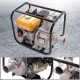 3 Inch 4 Stroke Semi-Trash Water Transfer Pump, 7.5HP 210CC Gas-Powered Engine Water Pump High Pressure For Garden Irrigation Drainage 3600rpm/min,Yellow