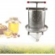 Manual Honey Press Extractor, Upthehill Universal Silver Stainless Steel Household Bee Honey Press Wax Press for Beekeeping Agriculture Beekeeping Tool, Diameter: 24cm