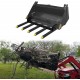 Clamp-on Debris Fork Attaches to a 48 Tractor Bucket to Clean up Fallen Limbs, Debris, or Yard Wwaste.