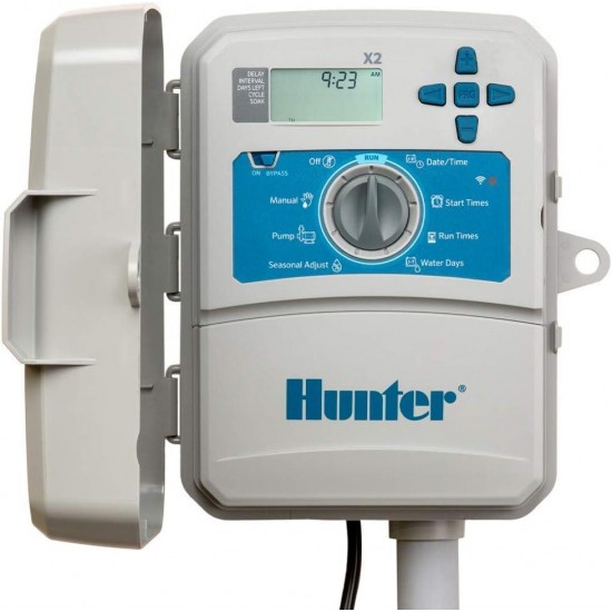 Hunter Industries Hydrawise X2 8-Station Outdoor Irrigation Controller & 1 PGV Valve