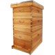 10-Frame Bee Hive Complete Beehive Kit Beeswax Coated Beehive Include Frames and Foundation Sheets for All Beekeeping Levels (2 Deep & 1 Medium Bee Boxes)