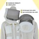 Ventilated Bee Suit for Men-3X Ultra Protective Layer Beekeeping Suit-Premium White Fabric Mesh Bee Keepers Suite-Professional Bee Suit for Women with Round Veil and  Gloves (Medium)