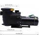 Pool Pump, 2 HP 6815GPH Powerful Self Primming Dual Voltage Swimming Pool Pumps with Connectors and Strainer Basket, Black Pool Pump for In/Above Ground Swimming Pools 1500W 3450rpm