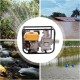 3 Inch Water Pump,210CC 4 Stroke 7.5HP Gasoline Powered Water Transfer Pump Pond Pump Trash Pump,Gasoline Engine Water Pump Pressure Irrigation Pump for Farmland Garden Agricultural (Yellow)