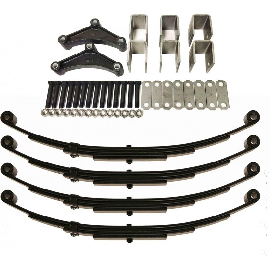 6000lbs 6K Tandem Trailer Axle Suspension Kit 3000 lbs Leaf Springs & Hanger Kit