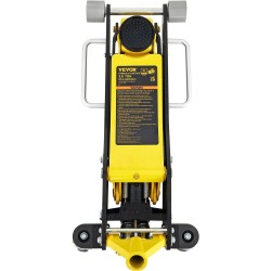 3 Ton Low Profile , Aluminum and Steel Racing Floor Jack with Dual Pistons Quick Lift Pump for Sport Utility Vehicle, Lifting Range 3-6/11-19-11/16, yellow,black