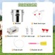 2 in 1 7L Goat Milking Machine, Electric Vacuum Pulsation Milker, Handheld Portable Milking Machine for Cows with 4 Teat Cups (for Goat Cow Battery)