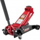 B6350 Black/Red Fast Lift Service Jack - 3.5 Ton Capacity, 28 1/2 L x 13 3/4 W x 6 1/2 H