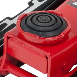 B6350 Black/Red Fast Lift Service Jack - 3.5 Ton Capacity, 28 1/2 L x 13 3/4 W x 6 1/2 H