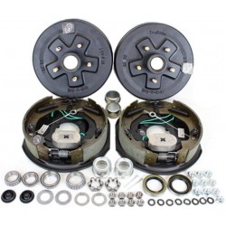 3,500 lbs. Trailer Axle Self Adjusting Electric Brake Kit 5-4.5 Bolt Circle