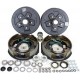 3,500 lbs. Trailer Axle Self Adjusting Electric Brake Kit 5-4.5 Bolt Circle