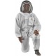 U84 Ultralight Beekeeper Suit with Fencing Veil, 4XL, Silver White