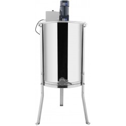 Upgraded Electric 4 Frame Honey Extractor, Stainless Steel Honeycomb Spinner Drum with Adjustable Height Stands, Beekeeping Pro Apiary Centrifuge Equipment