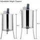 New Electric 4 Frame Honey Extractor Separator,Food Grade Stainless Steel Honeycomb Spinner Drum with Adjustable Height Stands,Beekeeping Pro Extraction Apiary Centrifuge Equipment