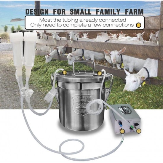 12L Goat Milking Machine (Pro) and Cow Milking Teat Cup Replacement (Tube Included)