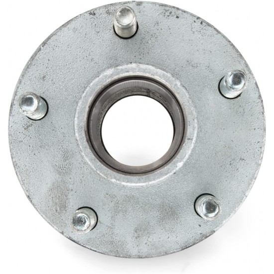 2)- Utility or Boat Trailer Hot Dipped Galvanized Hub 5 Lug 1 Inch x 1 Inch Kit 24647-2 (2) Complete 1 inch Spindle 5 Lug 2,000 lb Hub Kits