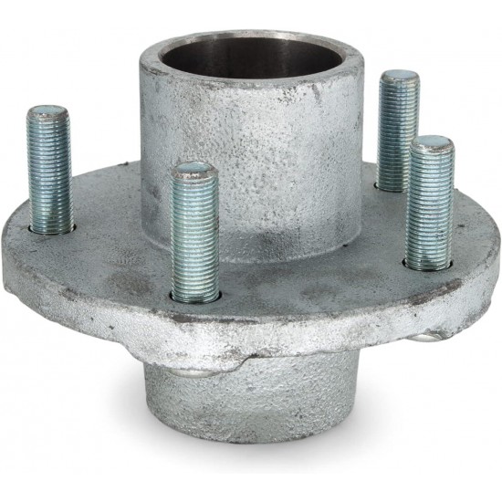 2)- Utility or Boat Trailer Hot Dipped Galvanized Hub 5 Lug 1 Inch x 1 Inch Kit 24647-2 (2) Complete 1 inch Spindle 5 Lug 2,000 lb Hub Kits